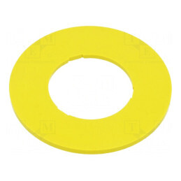 Tăbliţă Descriptivă Plastic Galben 45x45mm | Electronic-mag.ro | Componente Electronice
