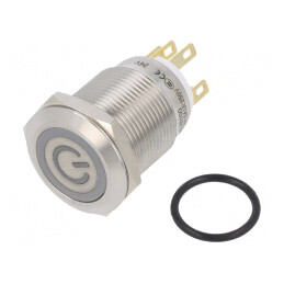 Comutator anti-vandalism SPDT 3A 220VAC 5A 24VDC IP65 | Electronic-mag.ro | Componente Electronice