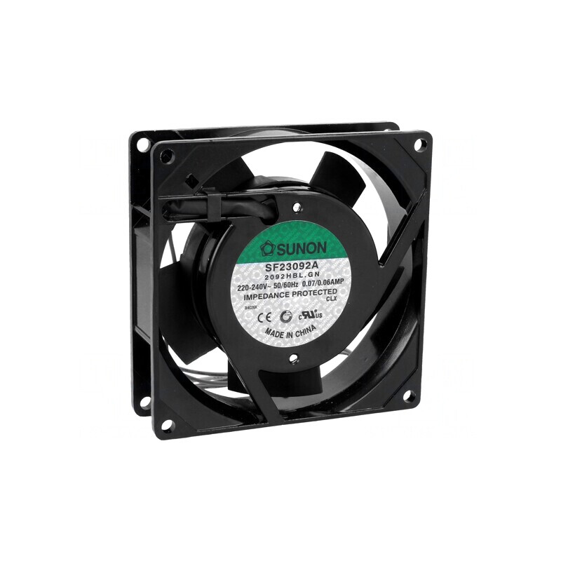 Ventilator AC Axial 230V 92x92x25mm 51m3/h 37dBA | Electronic-mag.ro | Componente Electronice