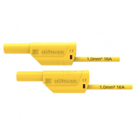 Cablu de măsurare 16A mufă banană 4 mm dublă | Electronic-mag.ro | Componente Electronice