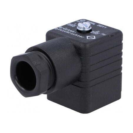 Conector cu Valvă Mufă 18mm 3 Pin în Unghi 90° | Electronic-mag.ro | Componente Electronice