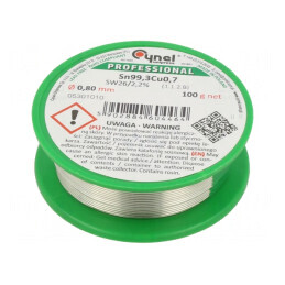 Sârmă de Lipit Fără Plumb 0,8mm 100g | Electronic-mag.ro | Componente Electronice