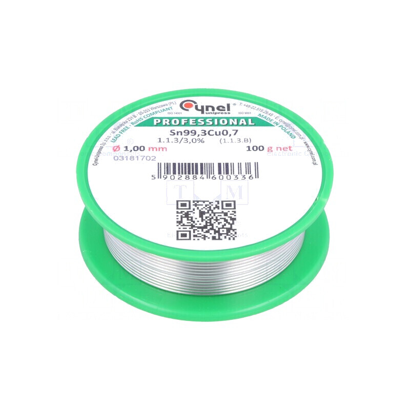 Sârmă de Lipit Fără Plumb 1mm 100g | Electronic-mag.ro | Componente Electronice Sârmă de Lipit Fără Plumb 1mm 100g | Electronic-mag.ro | Componente Electronice