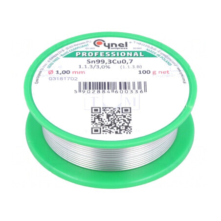 Sârmă de Lipit Fără Plumb 1mm 100g | Electronic-mag.ro | Componente Electronice