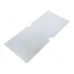 Placă de montare oţel zincată 136mm x 303mm | Electronic-mag.ro | Componente Electronice