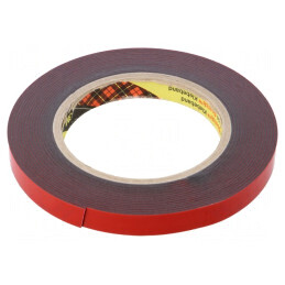 Bandă de Fixare Acrilică Gri 12mm x 5,5m | Electronic-mag.ro | Componente Electronice
