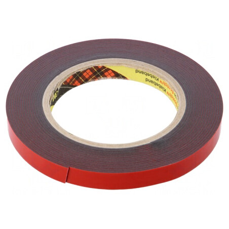 Bandă de Fixare Acrilică Gri 12mm x 5,5m | Electronic-mag.ro | Componente Electronice