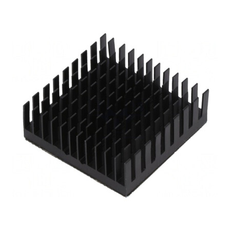 Radiator cu aripioare BGA negru 40x40mm | Electronic-mag.ro | Componente Electronice