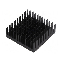 Radiator cu aripioare BGA negru 40x40mm | Electronic-mag.ro | Componente Electronice