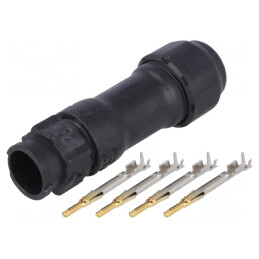 Conector circular tată PIN 4 18AWG÷16AWG X-Lok | Electronic-mag.ro | Componente Electronice