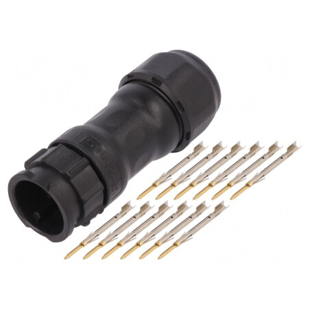 Conector circular tată crimpat 12 pini 22-20AWG X-Lok | Electronic-mag.ro | Componente Electronice