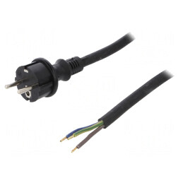 Cablu Electric 3x2,5mm2 cu Mufă SCHUKO | Electronic-mag.ro | Componente Electronice