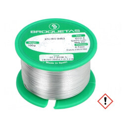 Sârmă de lipit fără plumb 0,7mm 100g | Electronic-mag.ro | Componente Electronice