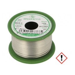 Sârmă de Lipit Fără Plumb 0,8mm 100g | Electronic-mag.ro | Componente Electronice
