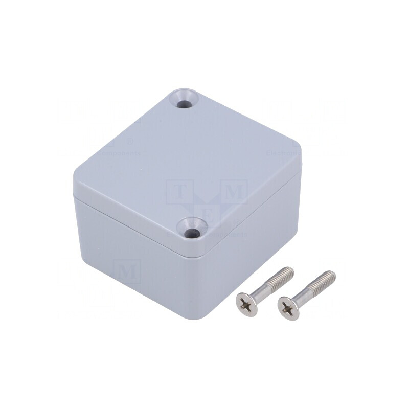 Carcasă universală aluminiu gri 45x50x30mm | Electronic-mag.ro | Componente Electronice