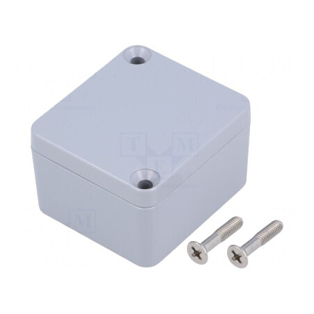 Carcasă universală aluminiu gri 45x50x30mm | Electronic-mag.ro | Componente Electronice