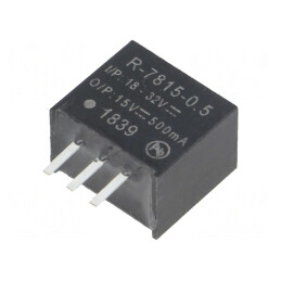Convertor DC/DC 7,5W 18-32V la 15V 0,5A SIP3 | Electronic-mag.ro | Componente Electronice