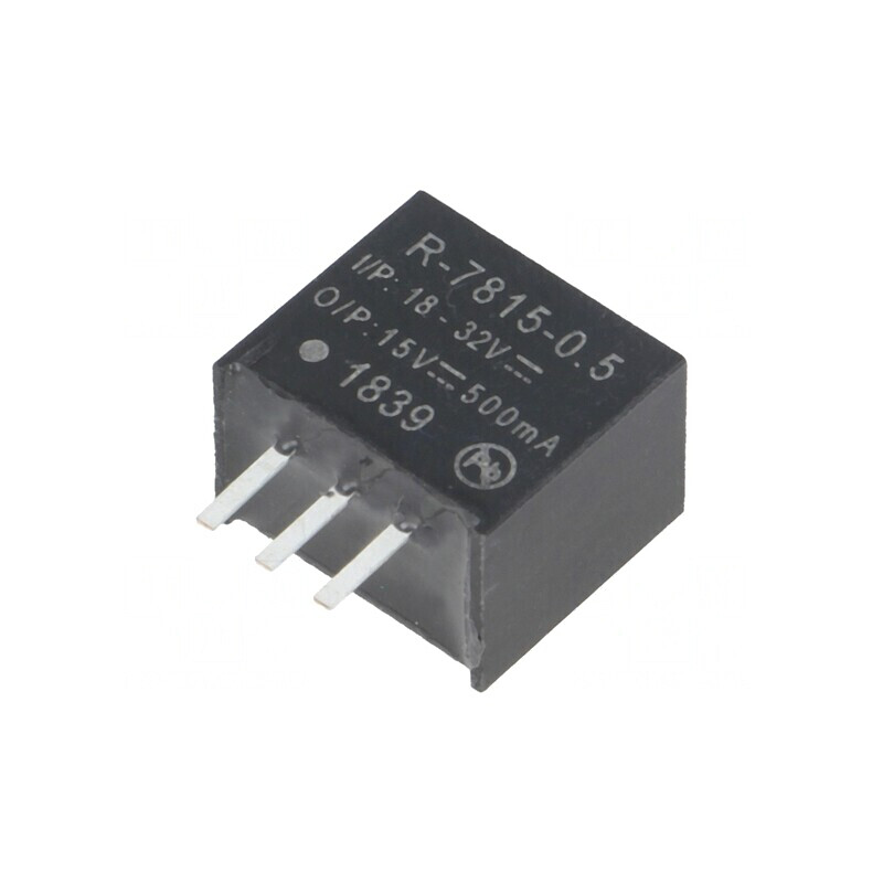Convertor DC/DC 7,5W 18-32V la 15V 0,5A SIP3 | Electronic-mag.ro | Componente Electronice