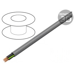 Cablu neecranat gri YSLY-JZ 10G2,5mm2 300V/500V Cu litat | Electronic-mag.ro | Componente Electronice