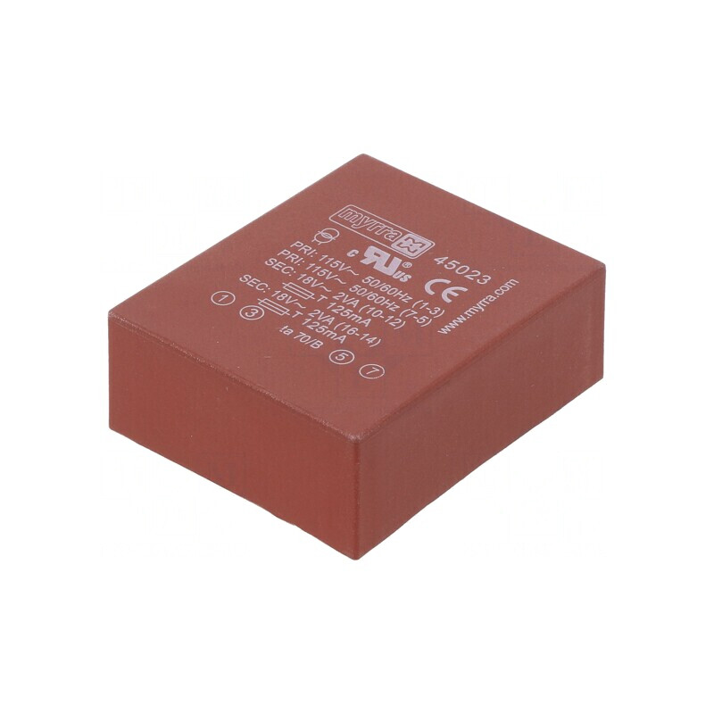 Transformator Încapsulat 4VA 115/230V 18V 111mA | Electronic-mag.ro | Componente Electronice