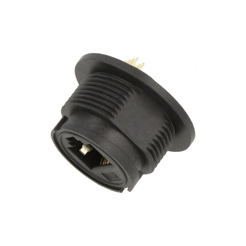 Conector Ethernet RJ45 Cat5e IP67 THT Drept 8P8C | Electronic-mag.ro | Componente Electronice