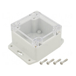 Carcasă Universală cu Lame de Fixare 80x82x55mm | Electronic-mag.ro | Componente Electronice