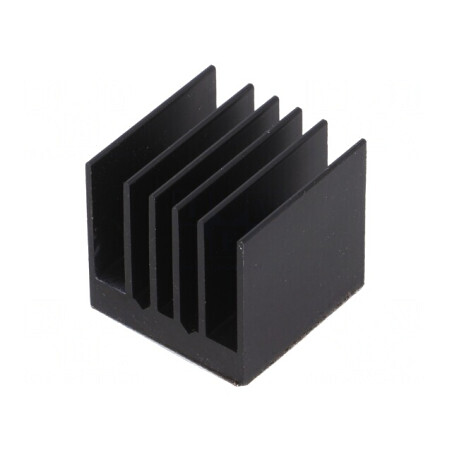 Radiator Extrudat cu Aripioare BGA Negru 21x21mm | Electronic-mag.ro | Componente Electronice