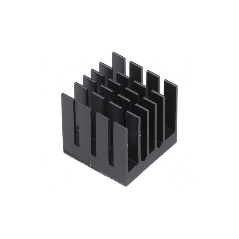 Radiator extrudat BGA negru 21mm x 21mm | Electronic-mag.ro | Componente Electronice