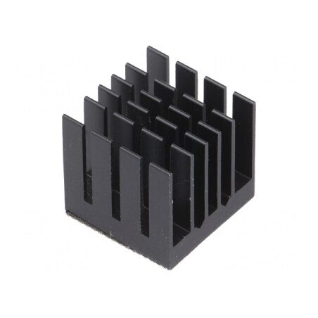 Radiator extrudat BGA negru 21mm x 21mm | Electronic-mag.ro | Componente Electronice