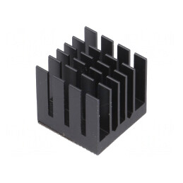 Radiator extrudat BGA negru 21mm x 21mm | Electronic-mag.ro | Componente Electronice