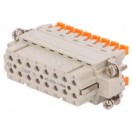 Conector HDC Inserturi Contact Mamă 16 PIN 16 PE | Electronic-mag.ro | Componente Electronice