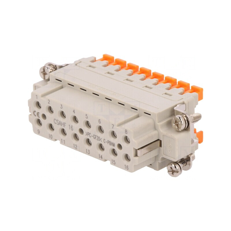 Conector HDC Inserturi Contact Mamă 16 PIN 16 PE | Electronic-mag.ro | Componente Electronice