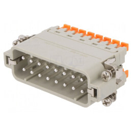 Conector HDC Inserturi de Contact Tată 16P 16PE | Electronic-mag.ro | Componente Electronice