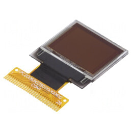 Display OLED Grafic 0.66 inch 64x48 Galben | Electronic-mag.ro | Componente Electronice