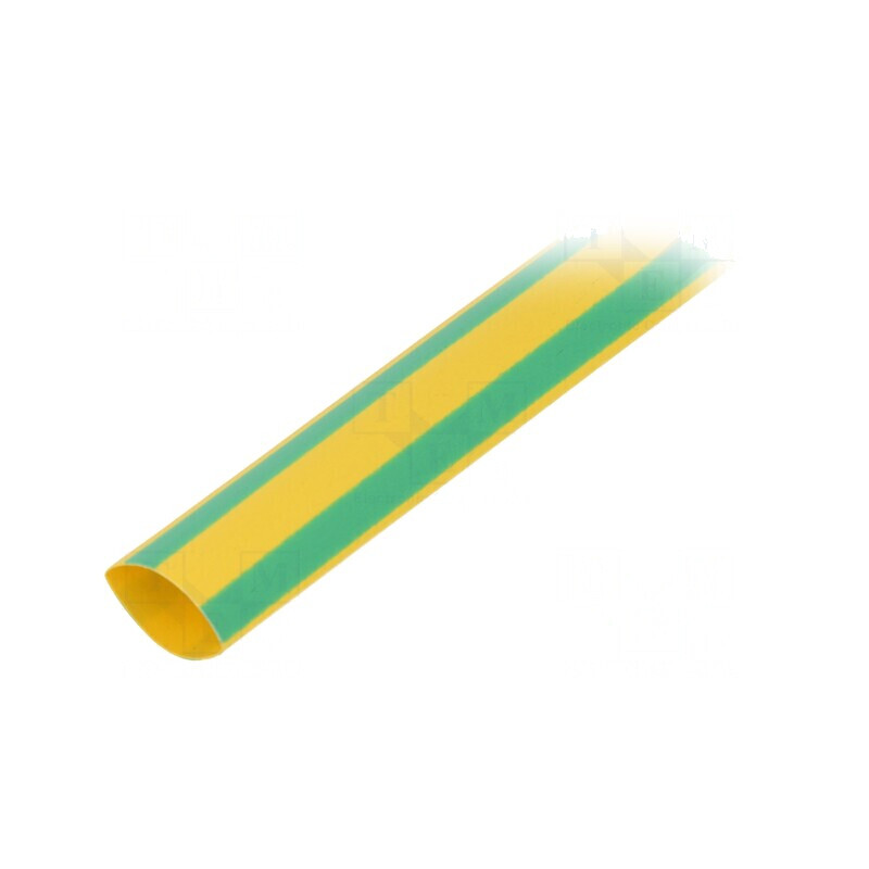 Manșon Termocontractabil Galben-Verde 12mm 1m | Electronic-mag.ro | Componente Electronice