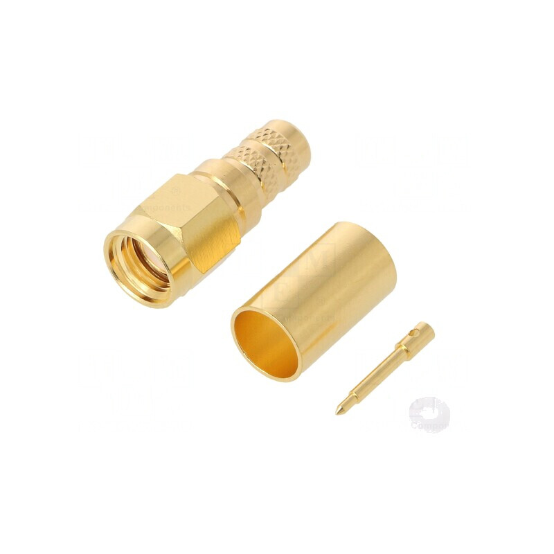 Mufă SMA tată 50Ω PTFE aurit | Electronic-mag.ro | Componente Electronice