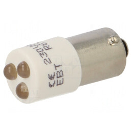 Lampă de control: LED; BA9S,T10; albă; plastic; 230VAC; -20÷60°C