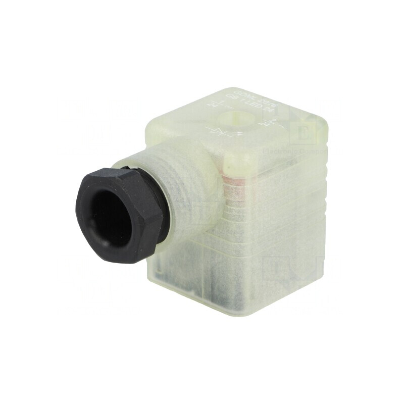Conector cu Valvă Mufă 18mm 3-PIN 90° | Electronic-mag.ro | Componente Electronice