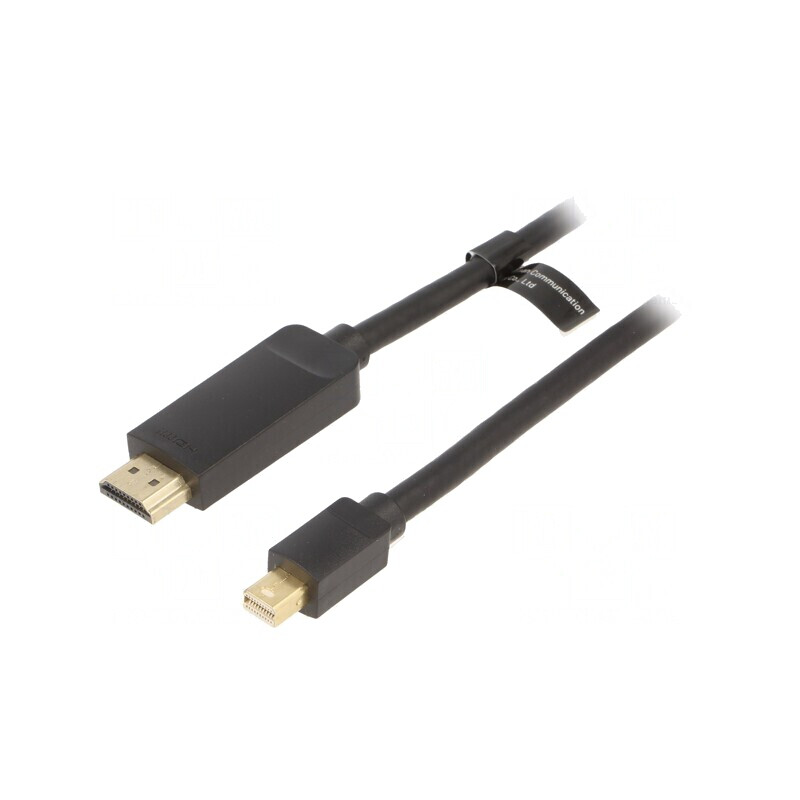 Cablu HDMI la Mini DisplayPort 1,5m Negru | Electronic-mag.ro | Componente Electronice