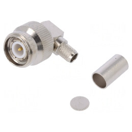 Mufă TNC tată unghi 90° 50Ω PTFE | Electronic-mag.ro | Componente Electronice