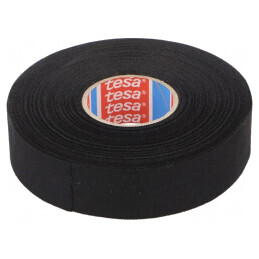 Bandă Textilă Neagră Automotive 25mm x 25m | Electronic-mag.ro | Componente Electronice