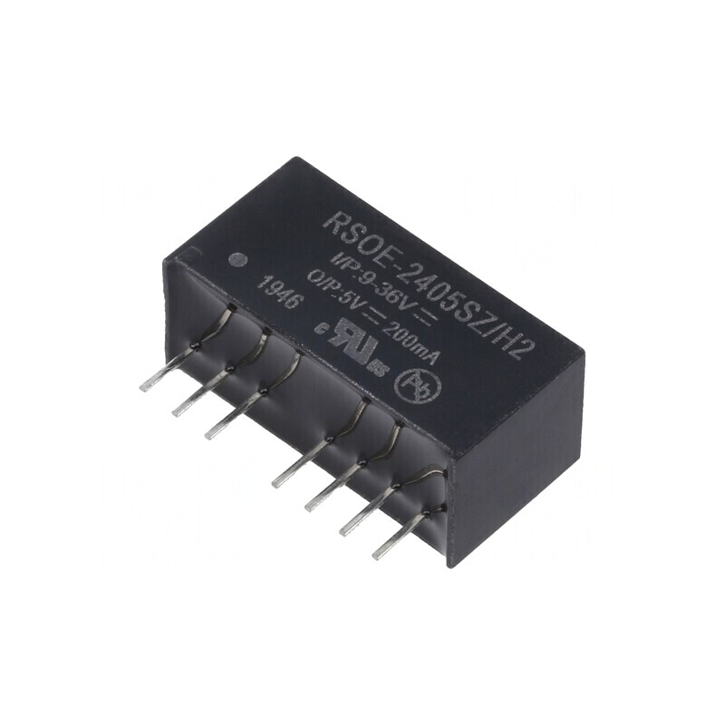 Convertor DC/DC 1W 9-36V la 5V 200mA SIP8 | Electronic-mag.ro | Componente Electronice