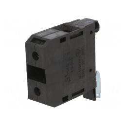 Conector Șine Negru TS35 2 Borne 4-35mm² | Electronic-mag.ro | Componente Electronice