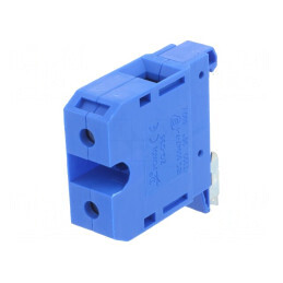 Conector Șine Albastru TS35 4-35mm2 1 Pistă 2 Borne | Electronic-mag.ro | Componente Electronice