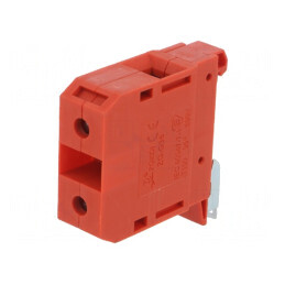 Terminal de Îmbinare 4-35mm² Roșu pentru Șine TS35 | Electronic-mag.ro | Componente Electronice