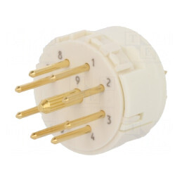 Conector M23 9-PIN Tată Lipire | Electronic-mag.ro | Componente Electronice