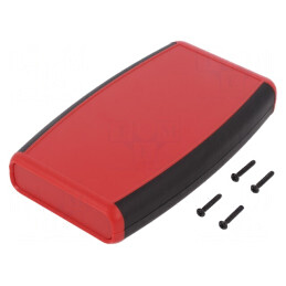 Carcasă universală ABS roșu 89x147x24 mm | Electronic-mag.ro | Componente Electronice