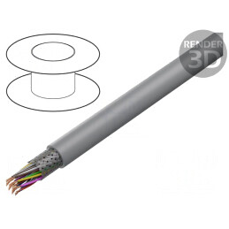 Cablu UNITRONIC LiHCH TP 12x2x0,14mm2 LSZH Gri-Bej 60V