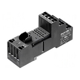 Stativ pentru șină DIN 8 PIN 240VAC 48mm x 28mm | Electronic-mag.ro | Componente Electronice
