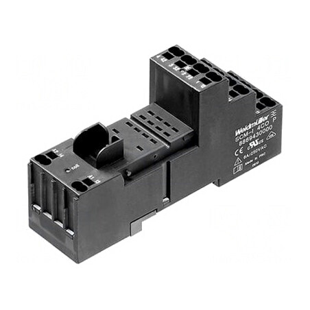 Stativ pentru șină DIN 8 PIN 240VAC 48mm x 28mm | Electronic-mag.ro | Componente Electronice